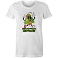 Christmas Feast Mode Activated Womens T-shirt White Womens Christmas T-shirt Christmas Printed In Australia