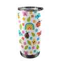Ladybugs And Rainbows 20oz Mobile Tumbler with Lid (Black Lock) One Size 20oz Travel Mug Printed Offshore