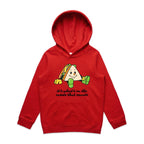 Sandwich, It's What's On The Inside That Counts - Kids Hoodie Red Kids Hoodie Printed In Australia