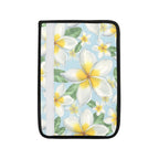 Delicate Frangipani Car Seat Belt Cover 7''x10'' (Pack of 2) Car Seat Belt Cover 7x10 (Pack of 2) Plants Printed Offshore