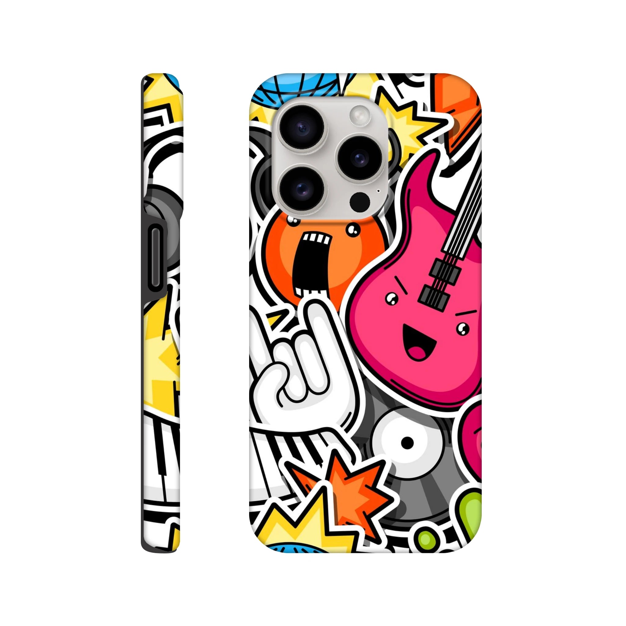 Sticker Music - Apple iPhone Tough case iPhone 15 Pro iPhone Tough Case Globally Fulfilled Music