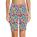 Graphic 80's Women's Bike Shorts With Side Pockets