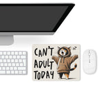 Can't Adult Today, Cat Leather Mouse Pad Leather Mouse Pad animal Printed Offshore