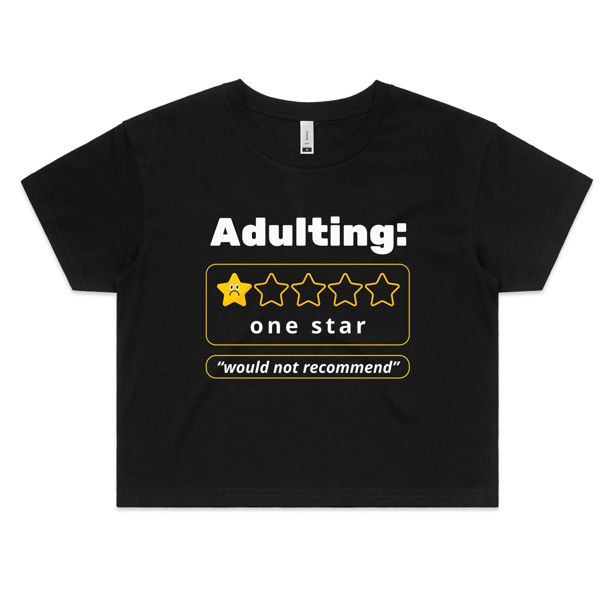 Adulting One Star Women's AS Colour Crop Tee