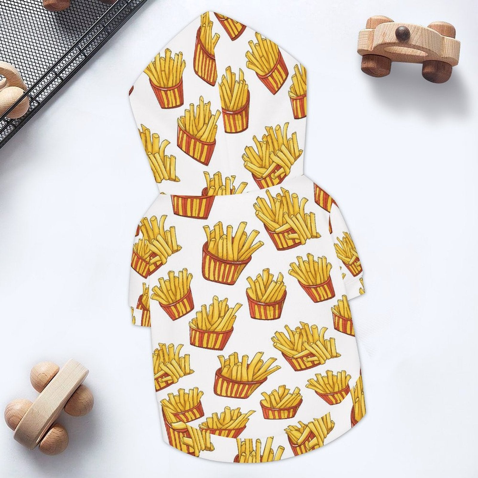 French Fries Pet Hoodie (Large Size)
