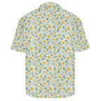 Delicate Frangipani Men's Crinkle Hawaiian Shirt