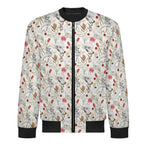 Australian Plants And Animals Men's Casual Zip‑Up Bomber Jacket