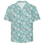 Comic Book Speech Bubbles Men's Crinkle Hawaiian Shirt