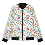 Ukulele Men's Casual Zip‑Up Bomber Jacket