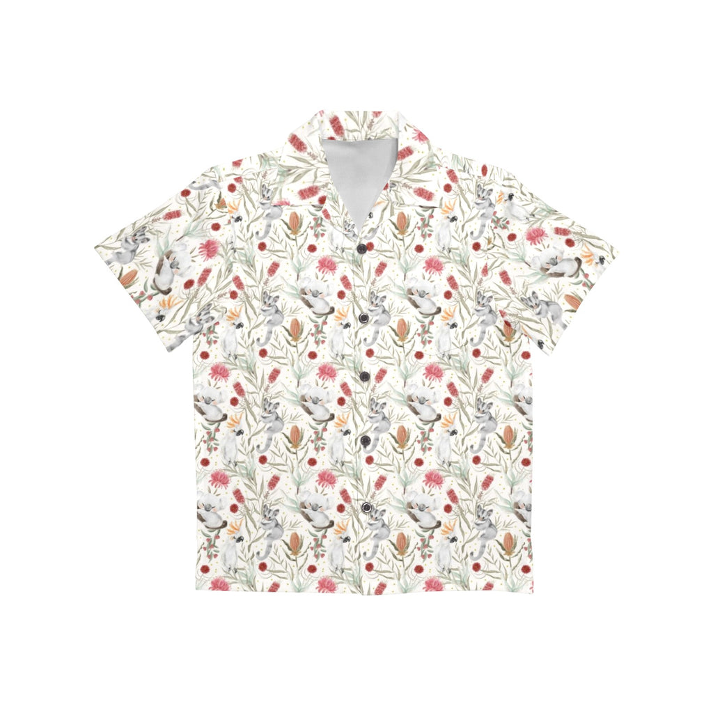 Australian Plants And Animals Junior Kids Hawaiian Shirt