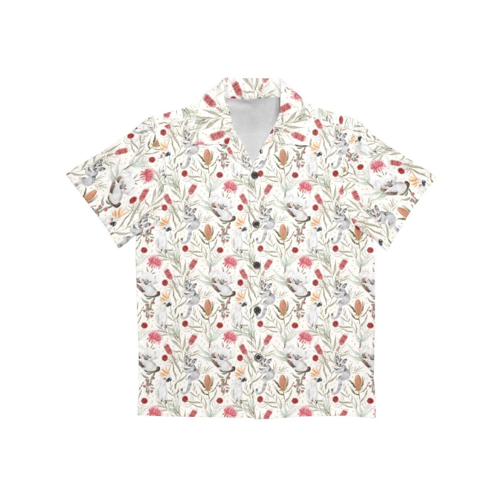 Australian Plants And Animals Junior Kids Hawaiian Shirt