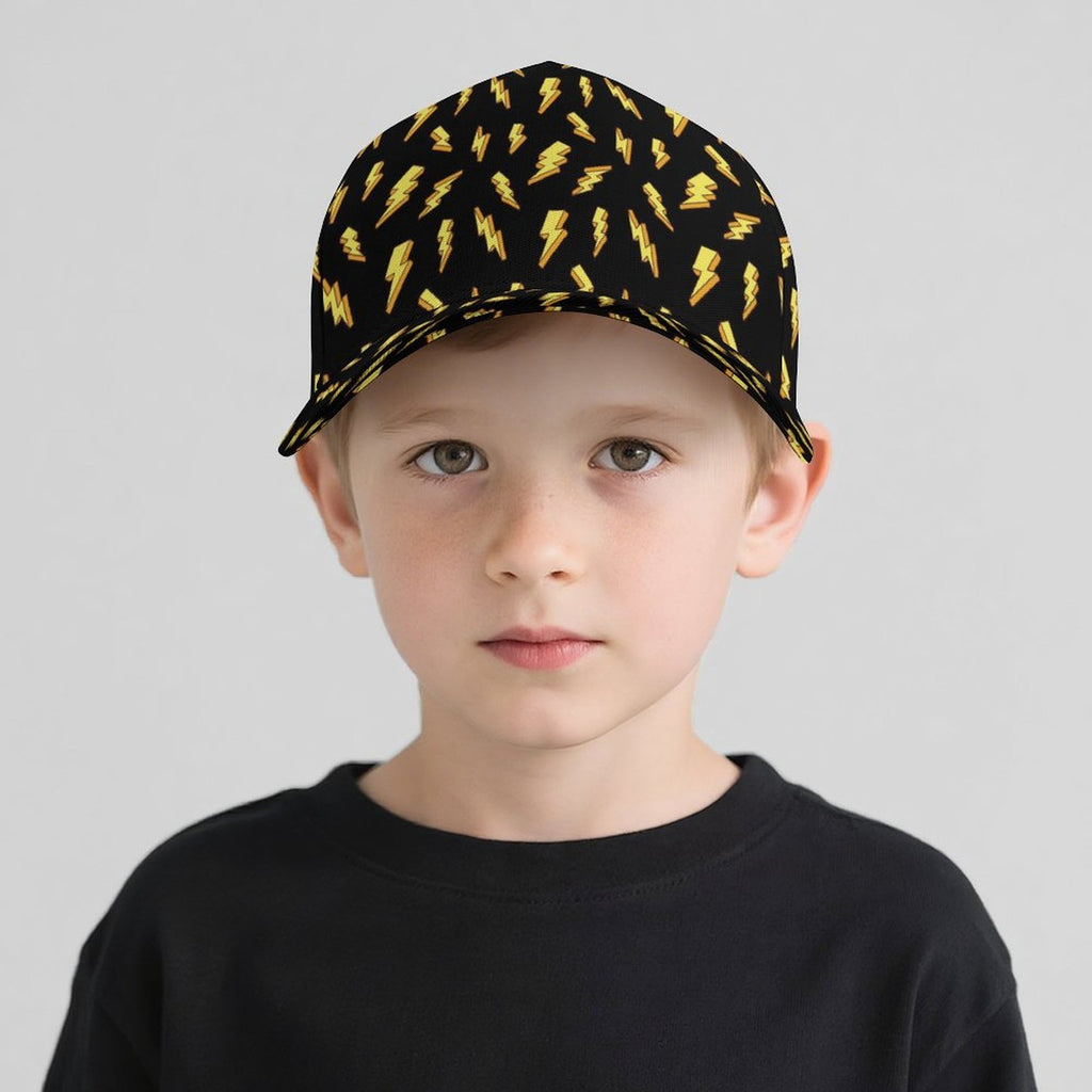 Lightning Bolts Kids Baseball Cap Kids Baseball Hat comic Printed Offshore