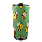 Busy Bees 20oz Mobile Tumbler with Lid (Black Lock) 20oz Travel Mug animal Printed Offshore