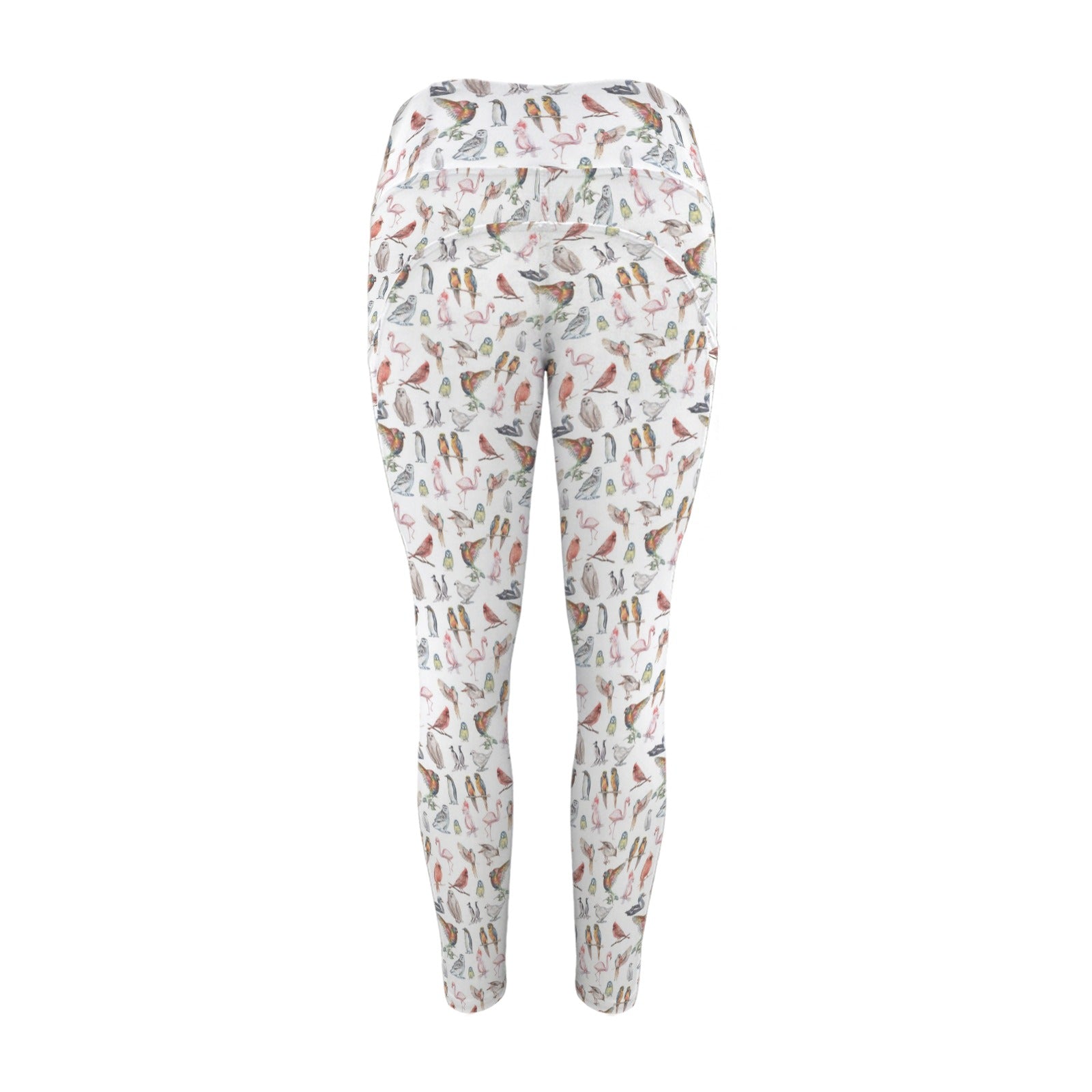 Birds Of A Feather Women's High Waist Pockets Yoga Leggings Women's High Waist Pockets Yoga Leggings Birds Printed Offshore