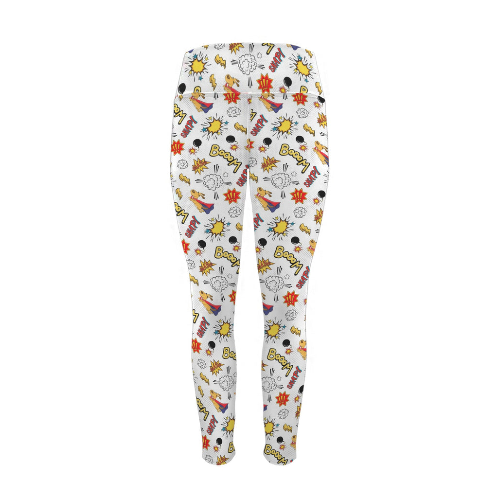 Super Dog - Women's High Waist Pockets Yoga Leggings