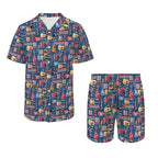 Music Instruments Men's Hawaiian Shirt & Shorts Set Men's Hawaiian Shirt & Shorts Set Music Printed Offshore