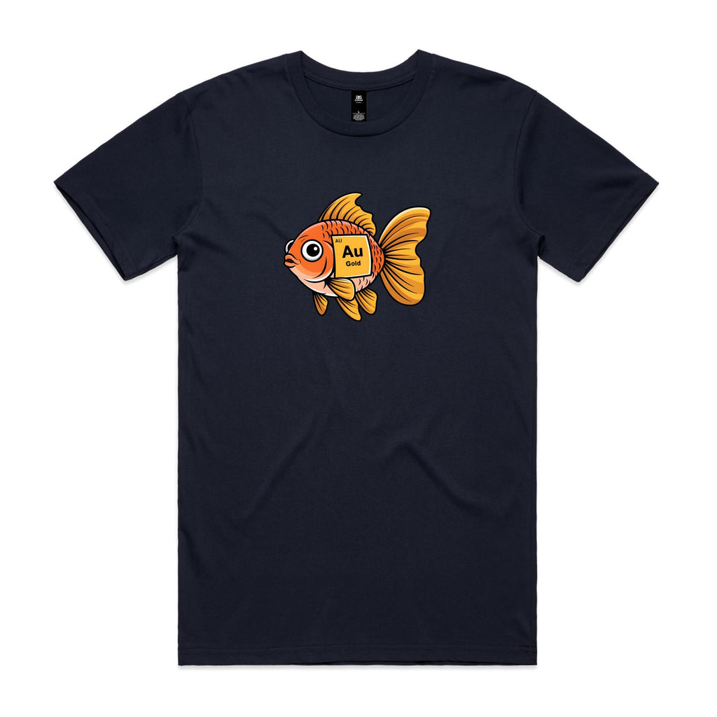 Gold Fish Periodic Table Men's AS Colour T-shirt