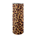 Leopard Print 20oz Tall Skinny Tumbler with Lid and Straw
