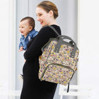 Pretty Moths Multi-Function Backpack, Nappy / Diaper Bag Multi-function Backpack, Nappy / Diaper Bag animal Printed Offshore