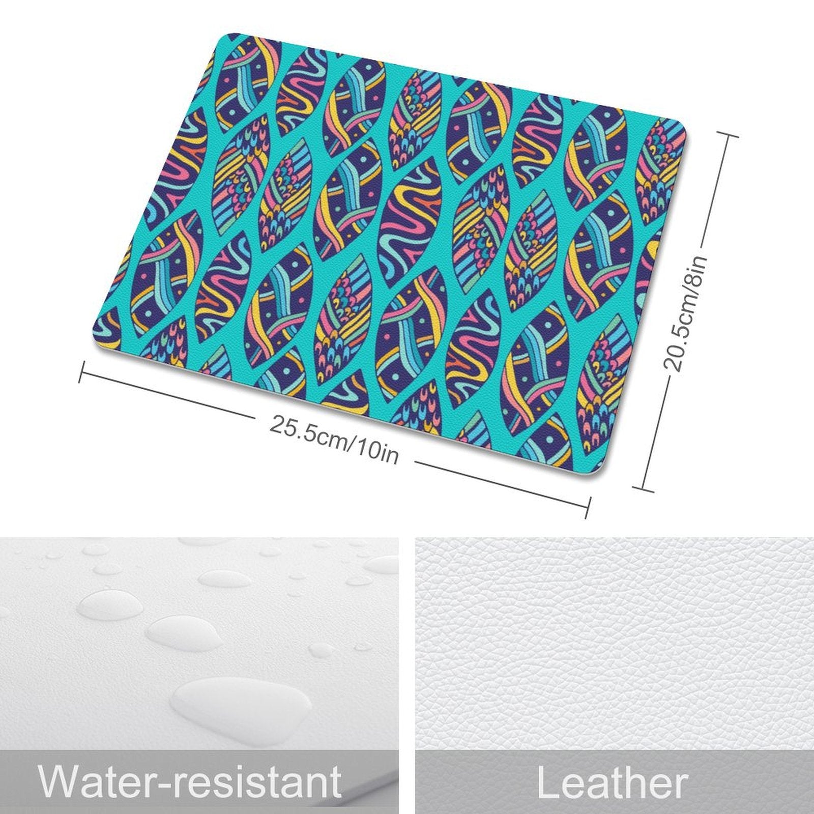 Surfboards - Leather Mouse Pad Leather Mouse Pad Printed Offshore Surf