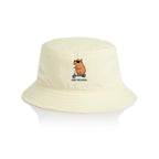Just Be Cool, Capybara - AS Colour Bucket Hat Butter One Size As Colour Bucket Hat animal Printed In Australia