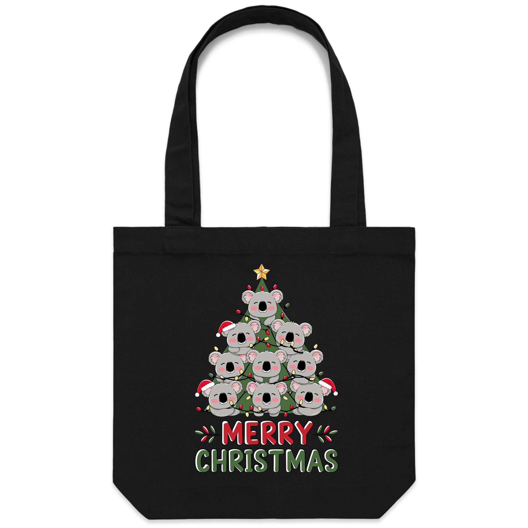 Koala Christmas Tree - Canvas Tote Bag