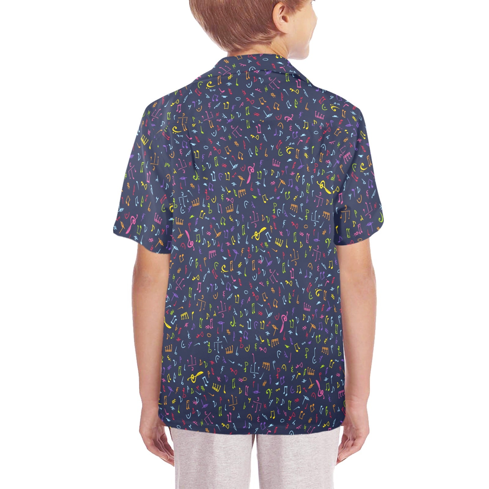 Music Notes - Senior Kids Hawaiian Shirt