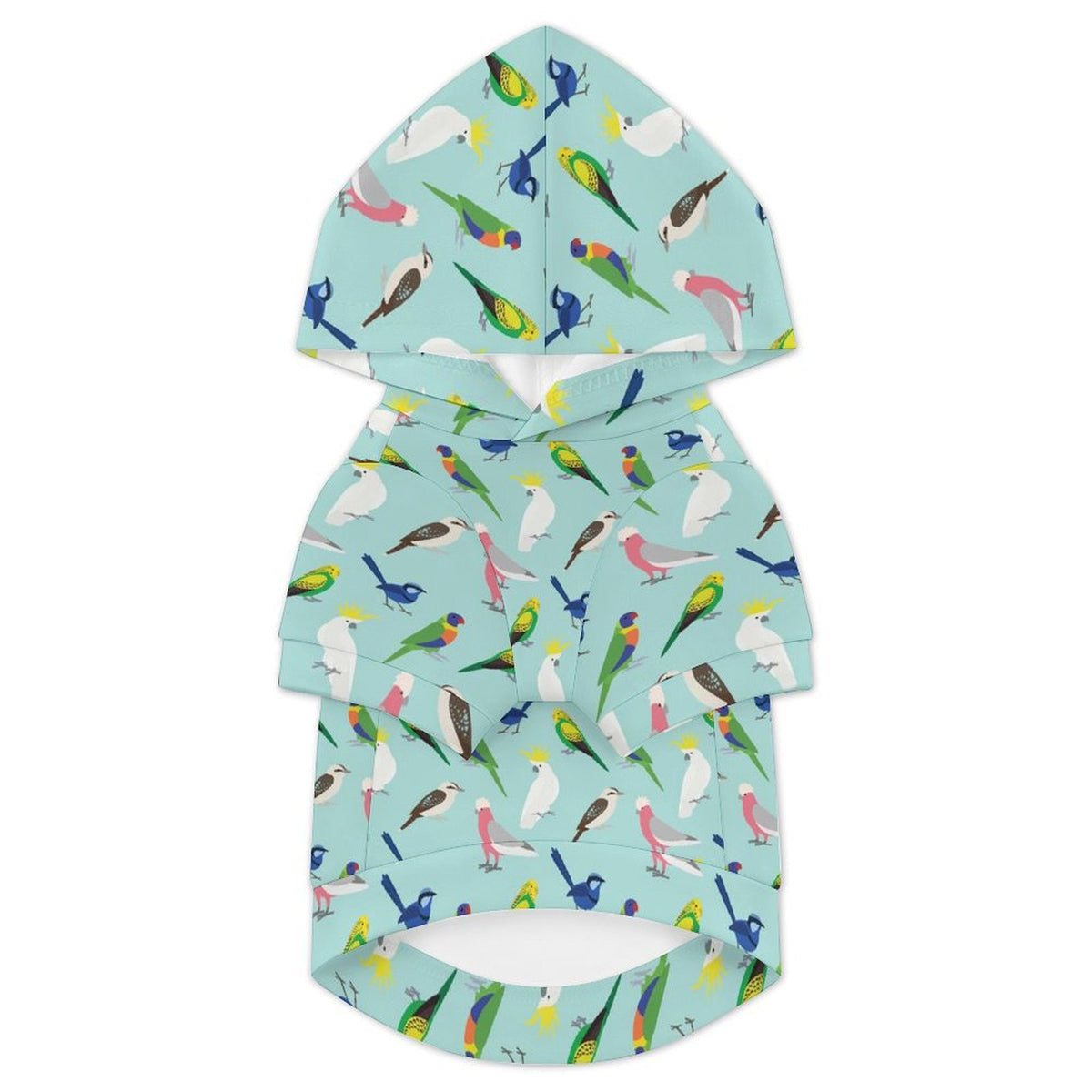 Australian Birds Pet Hoodie (Large Size)