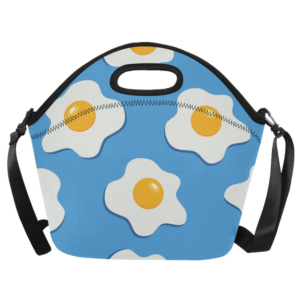 Fried Eggs - Neoprene Lunch Bag One Size Neoprene Lunch Bag Printed Offshore