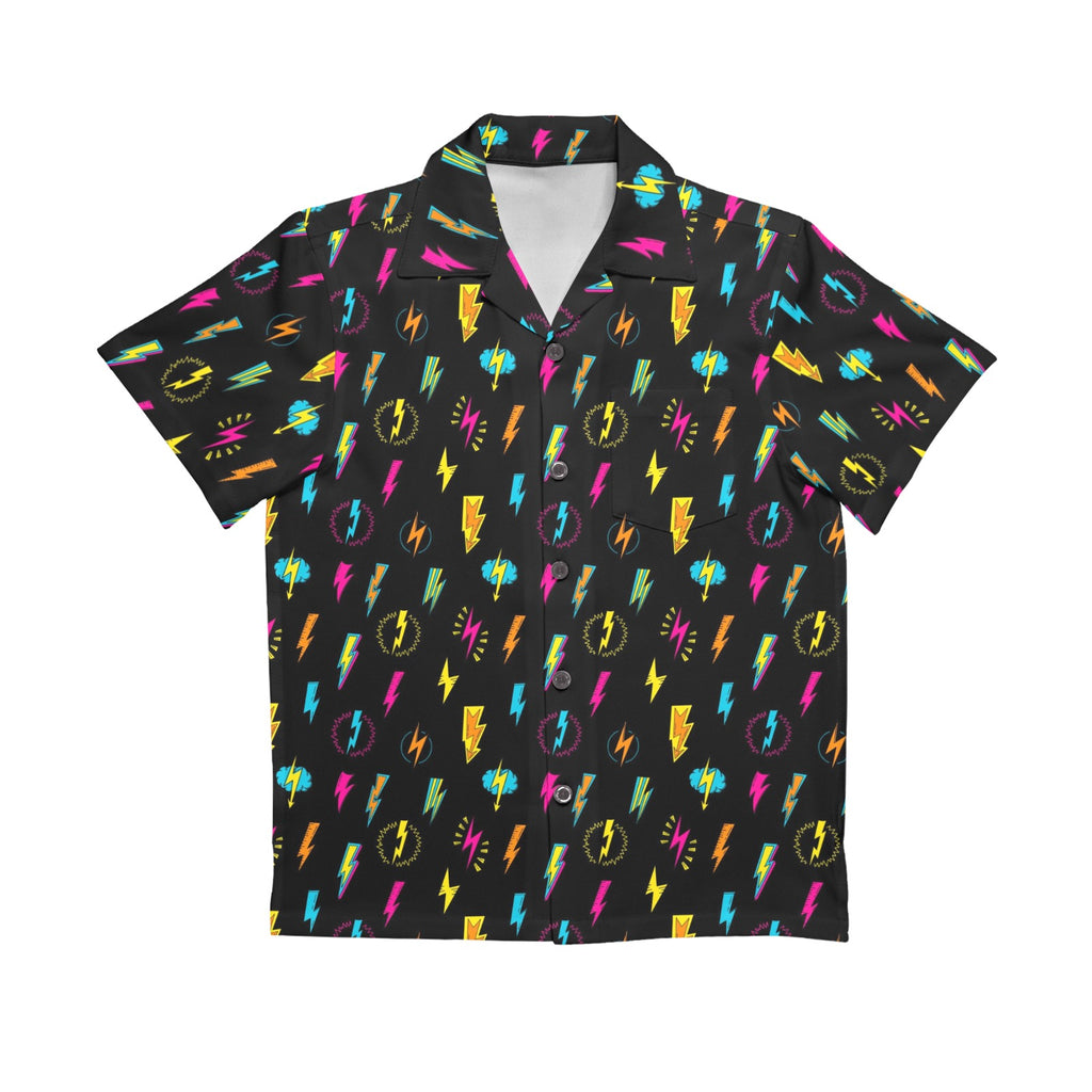 Fun Lightning Senior Kids Hawaiian Shirt Senior Kids Hawaiian Shirt 8-15 comic Printed Offshore