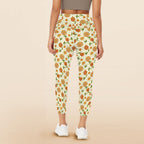 Graphic Floral Women's High Waist Pockets Yoga Leggings