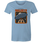 I Want To Believe, UFO - Womens T-shirt Carolina Blue Womens T-shirt Printed In Australia Sci Fi