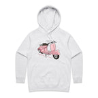 Explore More - Womens Hoodie White Marle Womens Hoodie Printed In Australia