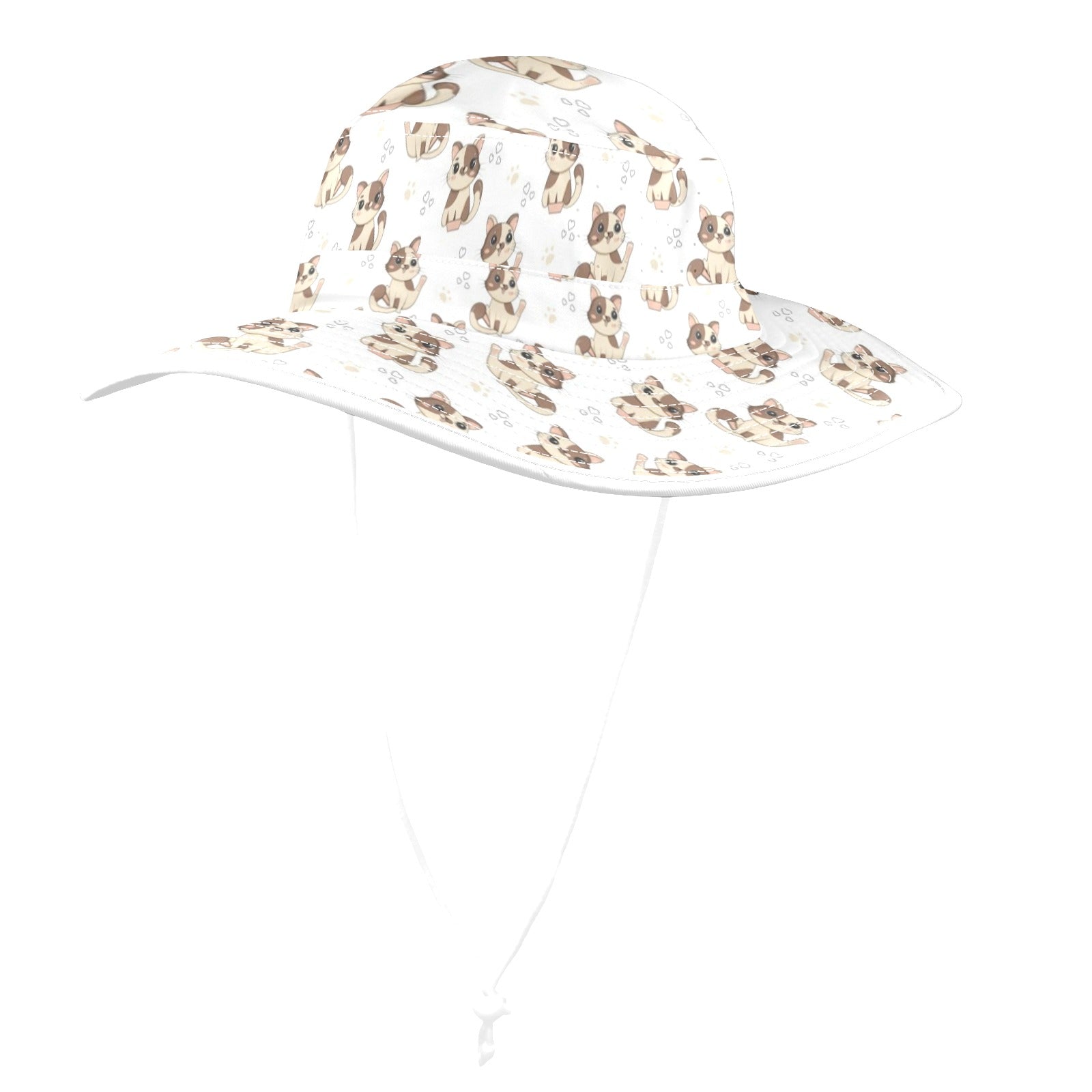 Cheeky Cats Wide Brim Bucket Hat Wide Brim Bucket Hat animal Printed Offshore
