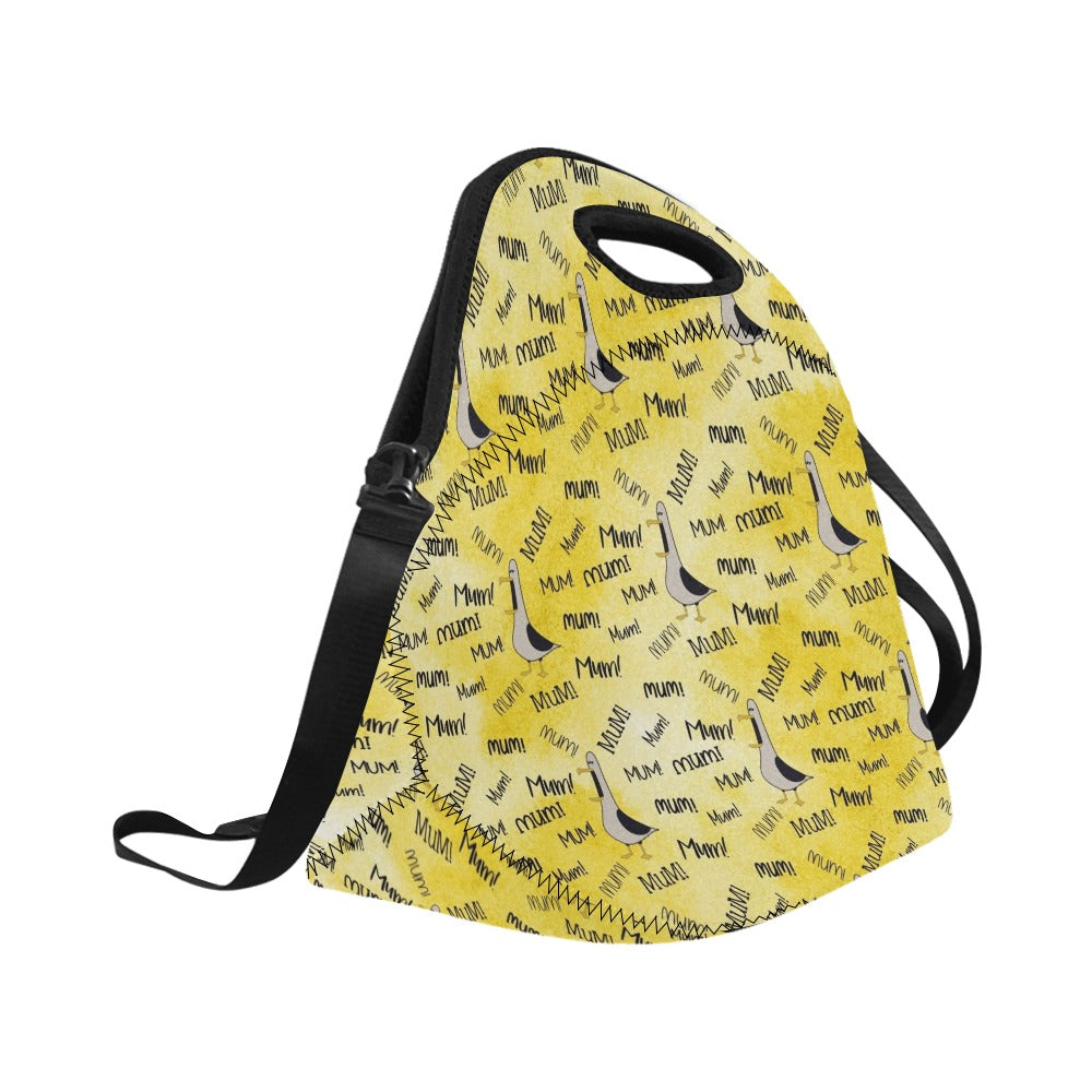 Seagull Mum - Neoprene Lunch Bag/Large (Model 1669) Neoprene Lunch Bag animal Mum Printed Offshore