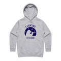 If A Bear Toots In The Woods, Trumpet Player Women's AS Colour Hoodie Grey Marle Womens Hoodie animal Music Printed In Australia