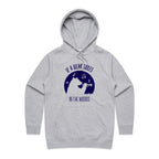 If A Bear Toots In The Woods, Trumpet Player - Womens Hoodie Grey Marle Womens Hoodie animal Music Printed In Australia