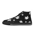 Geometric Cats Women's High Top Canvas Shoes US12 Womens Classic High Top Shoes Printed Offshore