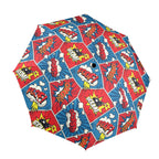 Comic Book Pop - Semi-Automatic Foldable Umbrella (Model U12) One Size Semi-Automatic Foldable Umbrella (U12)