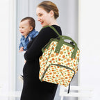Graphic Floral Multi-Function Backpack, Nappy / Diaper Bag Multi-function Backpack, Nappy / Diaper Bag Plants Printed Offshore