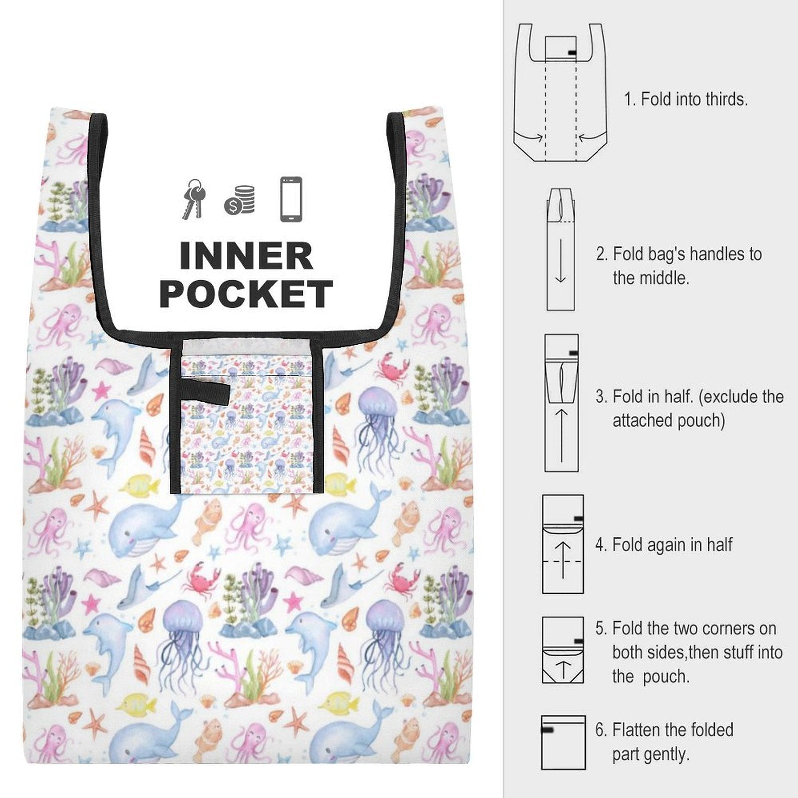Under The Sea Foldable Shopping Bag