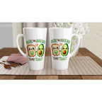 You're The Avocado To My Toast, Valentine - White Latte 17oz Ceramic Mug Latte Mug Food Globally Fulfilled Love