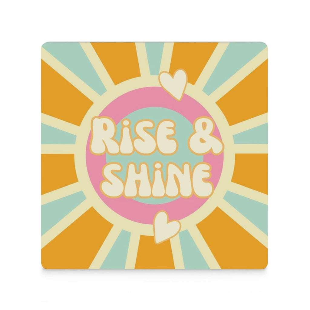 Rise And Shine - Ceramic Coasters (Square) Ceramic Coasters Printed Offshore