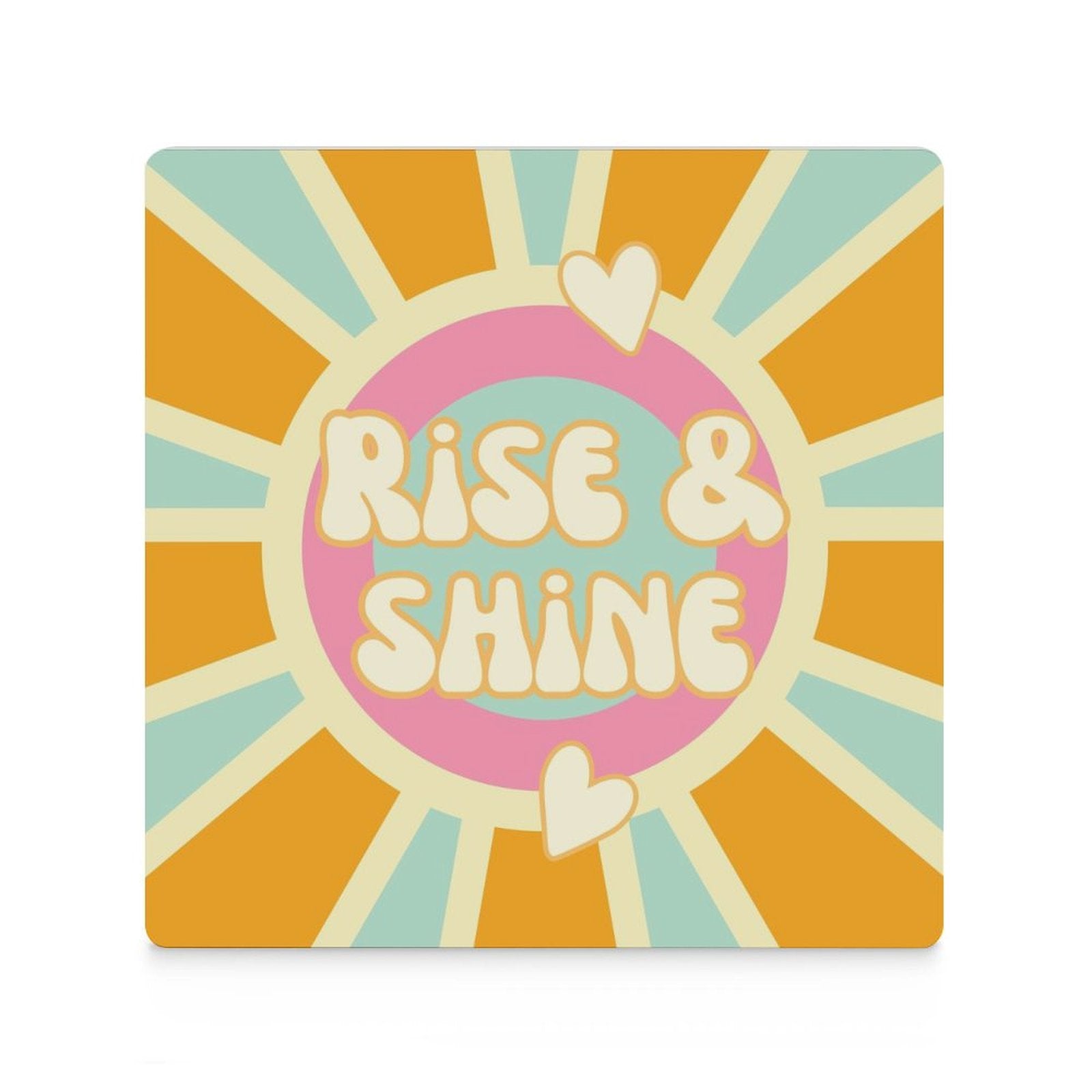 Rise And Shine - Ceramic Coasters (Square) Ceramic Coasters Printed Offshore