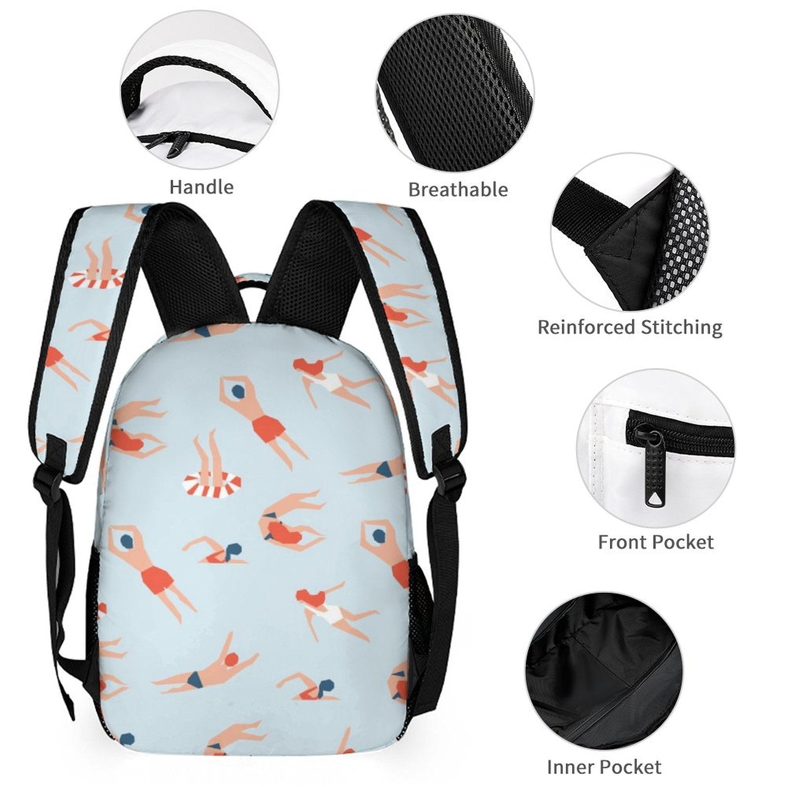 Summer Swim Backpack, Lunch Bag & Pencil Case Set