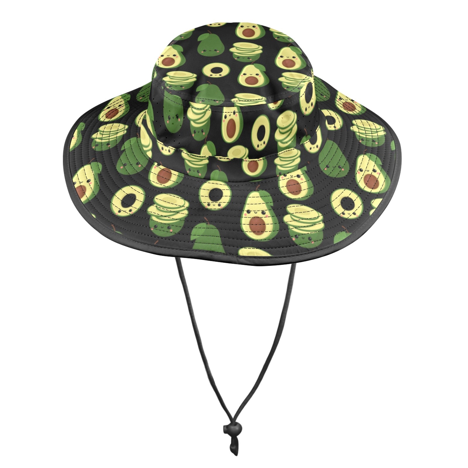 Cute Avocados - Wide Brim Bucket Hat Wide Brim Bucket Hat Food Printed Offshore