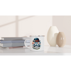 Personalise - Coolest Dad Ever - White 12oz Enamel Mug Personalised Enamel Mug customise Dad Globally Fulfilled personalise