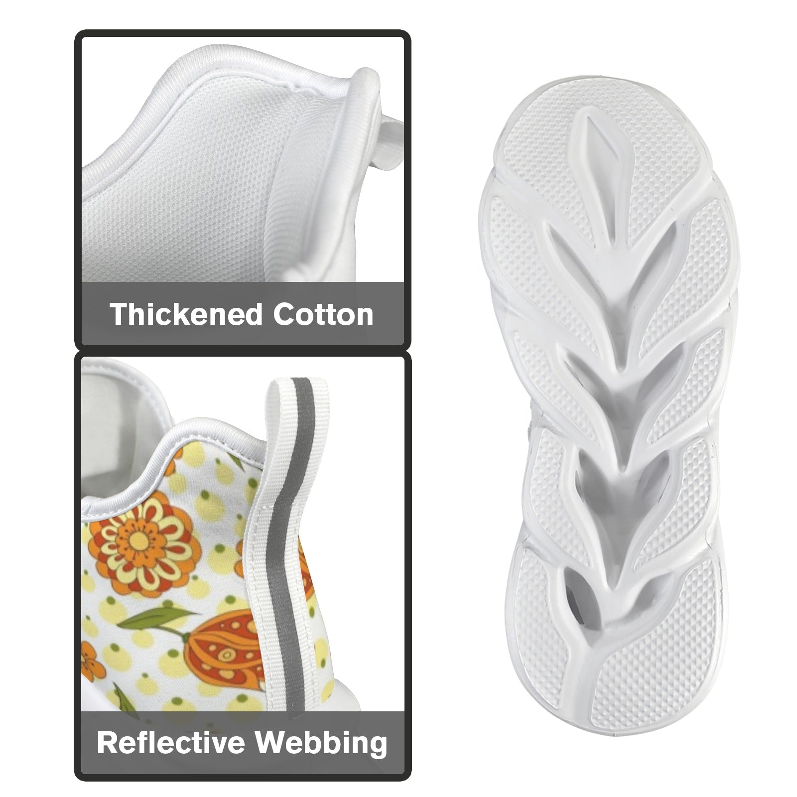 Graphic Floral Women's Twisted Sole Sneakers