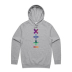 Math Symbols - Mens Hoodie Grey Marle Mens Hoodie Maths Printed In Australia