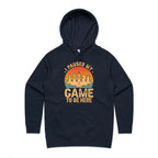 Chess, I Paused My Game To Be Here - Womens Hoodie Navy Womens Hoodie Chess Games Printed In Australia